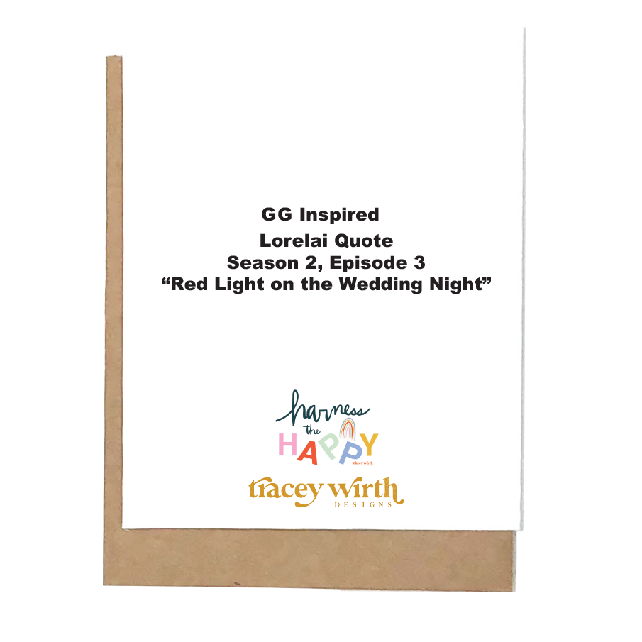 An Inspired Starz Hollow Greeting Card: EATING CAKE