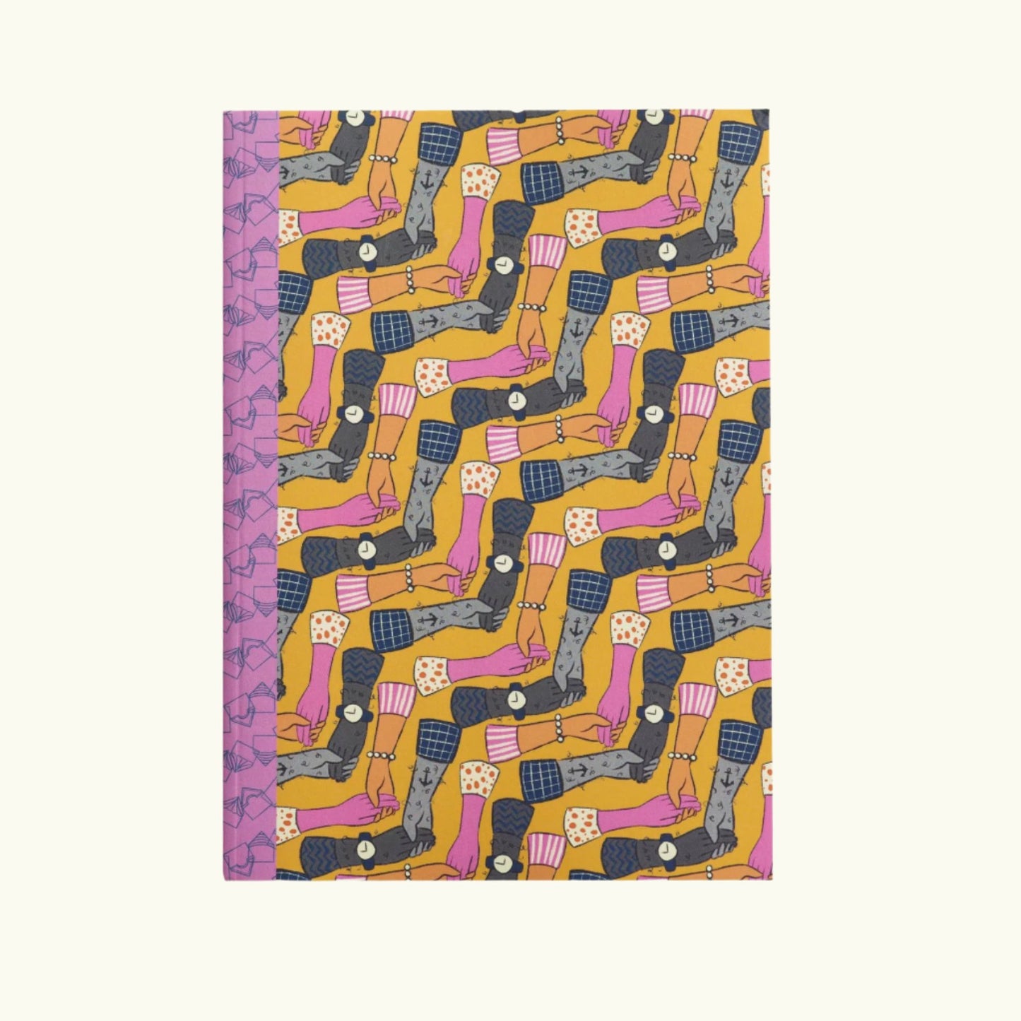 Journal/Sketchbook Fun Patterns and 100 blank pages (A5 sized)