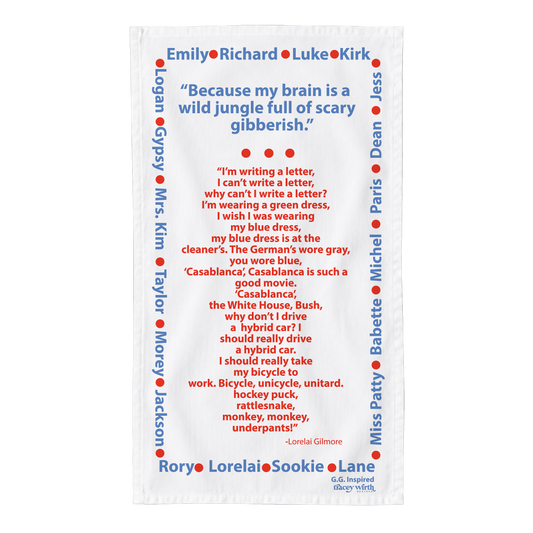 An Inspired Starz Hollow Dishtowel: GIBBERISH