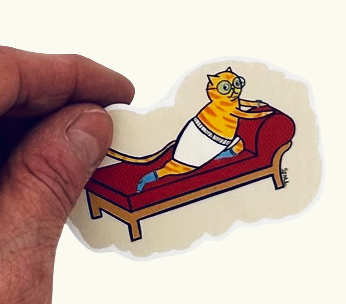 "Posing Cat" Sticker