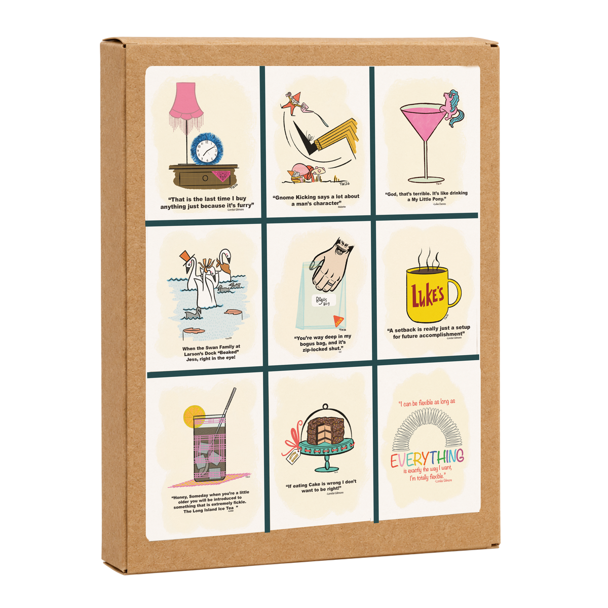 Boxed Set of Nine GG Inspired Greeting Cards and Envelopes