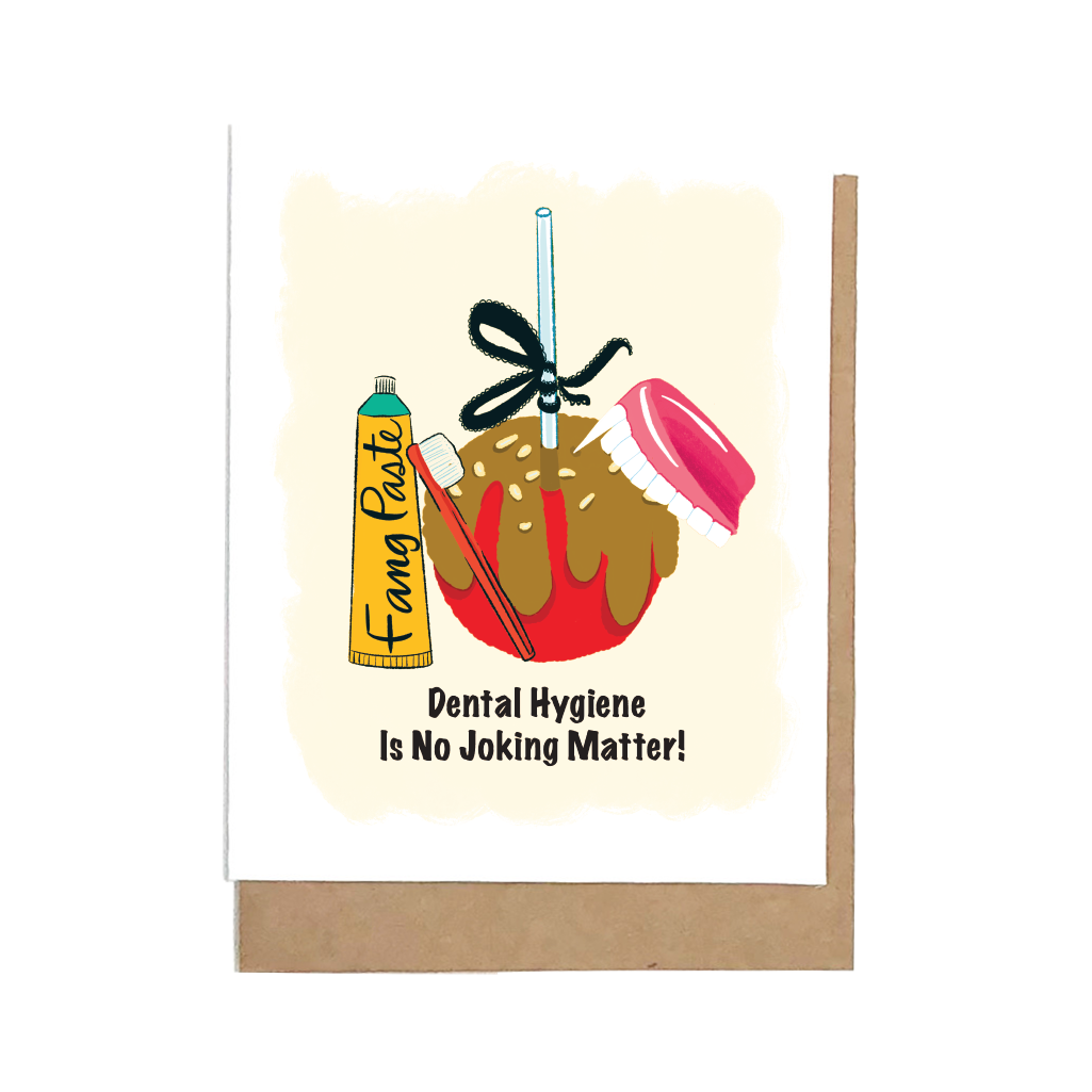 Dental Hygiene Halloween Card