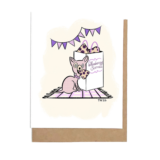 Hungry For Blueberry Scones Greeting Card