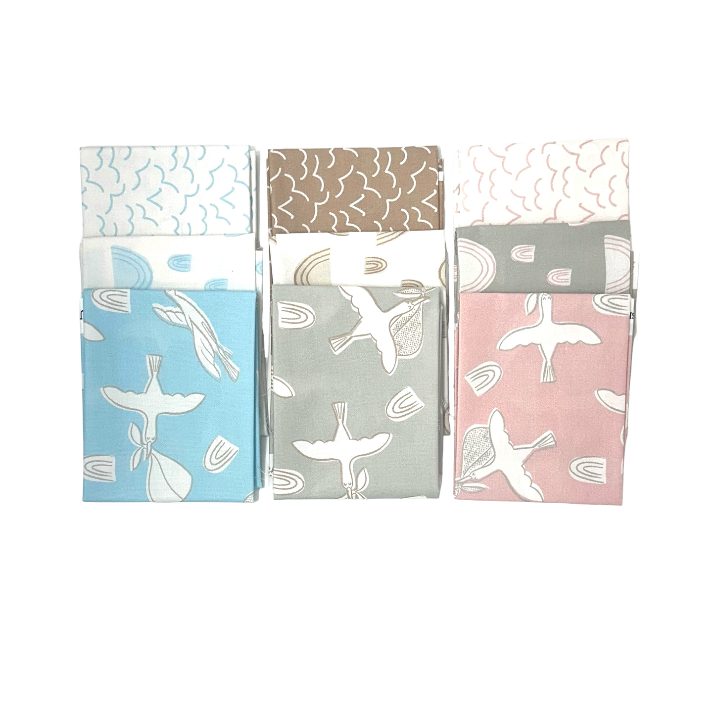 A collection of Quilting fabric that would be great for sewing a baby quilt