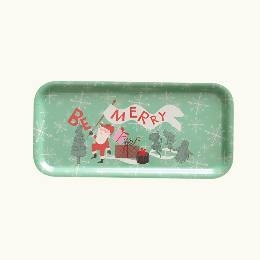 Be Merry Holiday Birch Tray 11" x 5.25"