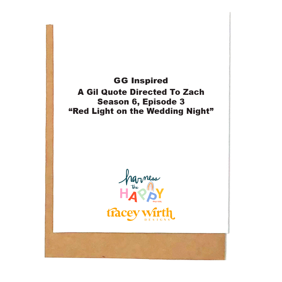 An Inspired Starz Hollow Greeting Card: Bogus Bag