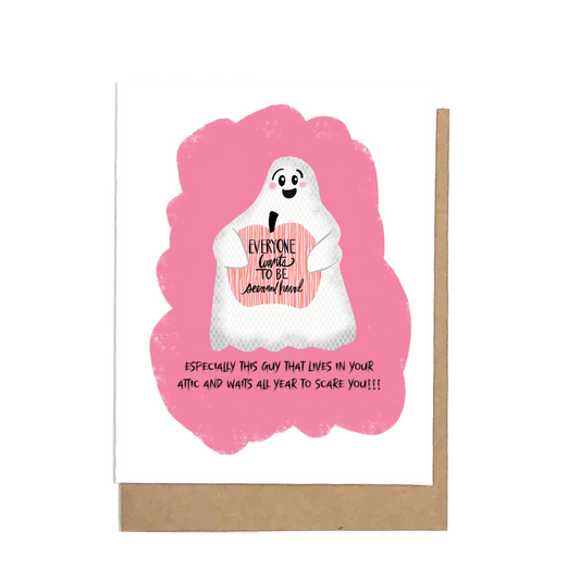Ghost Halloween Greeting Card